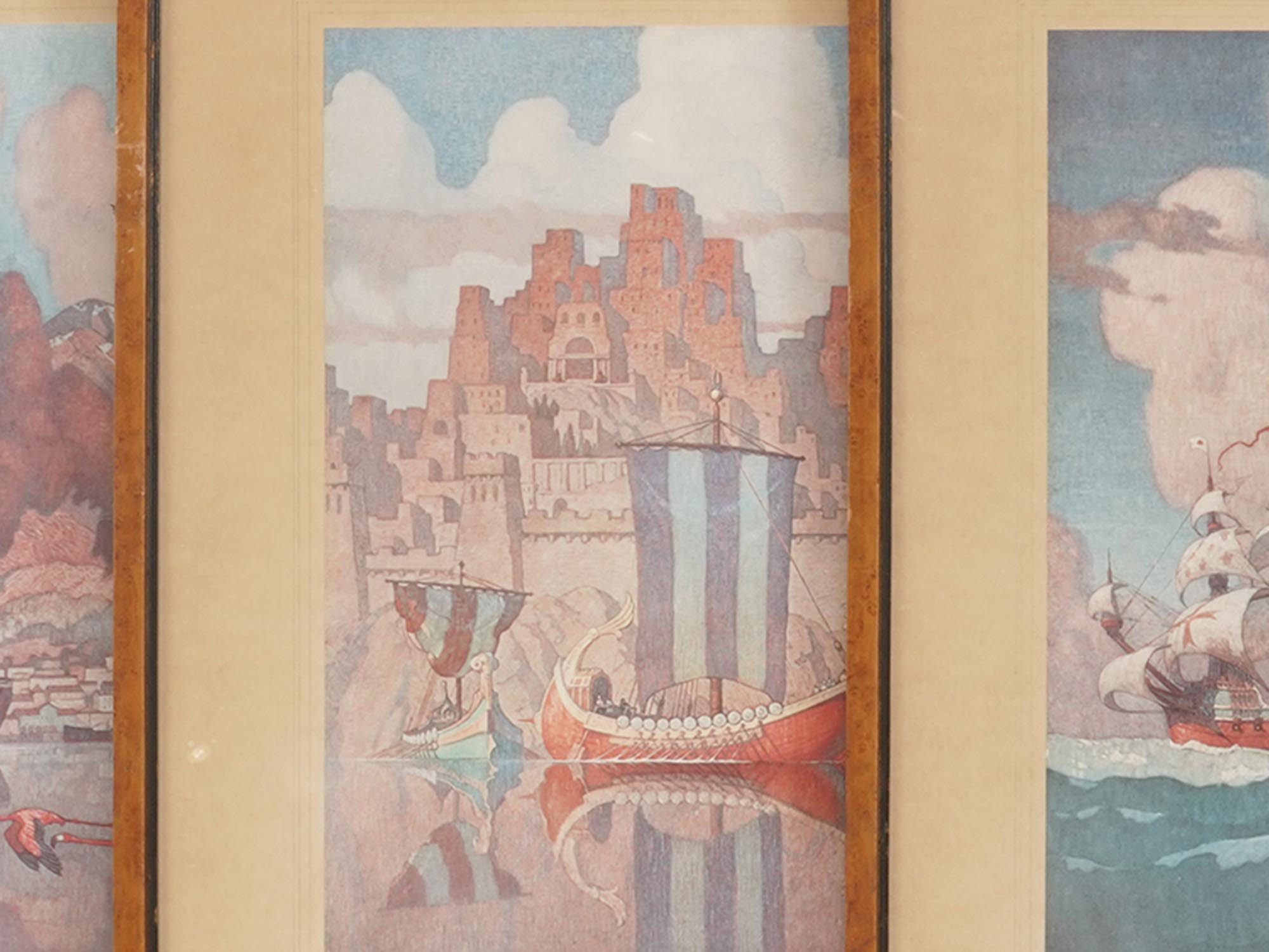 NAUTICAL PRINTS OF THE BOSTON MURALS BY NC WYETH PIC-9